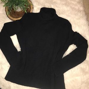 Pink Martini SF Cold Shoulder Turtleneck Sweater